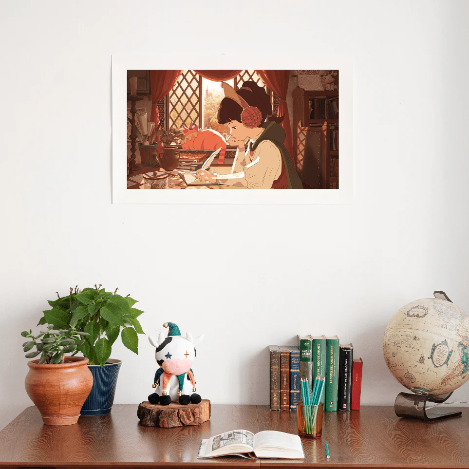 Medieval Lofi Girl (100 units) - Print - Image 3
