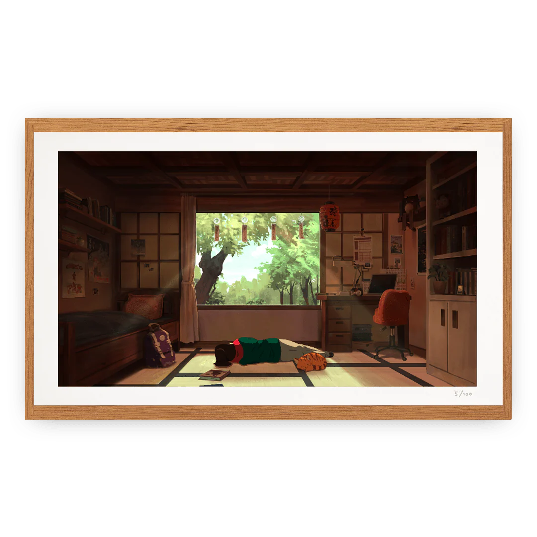 Lofi Girl Get Some Rest (100 units) - Print