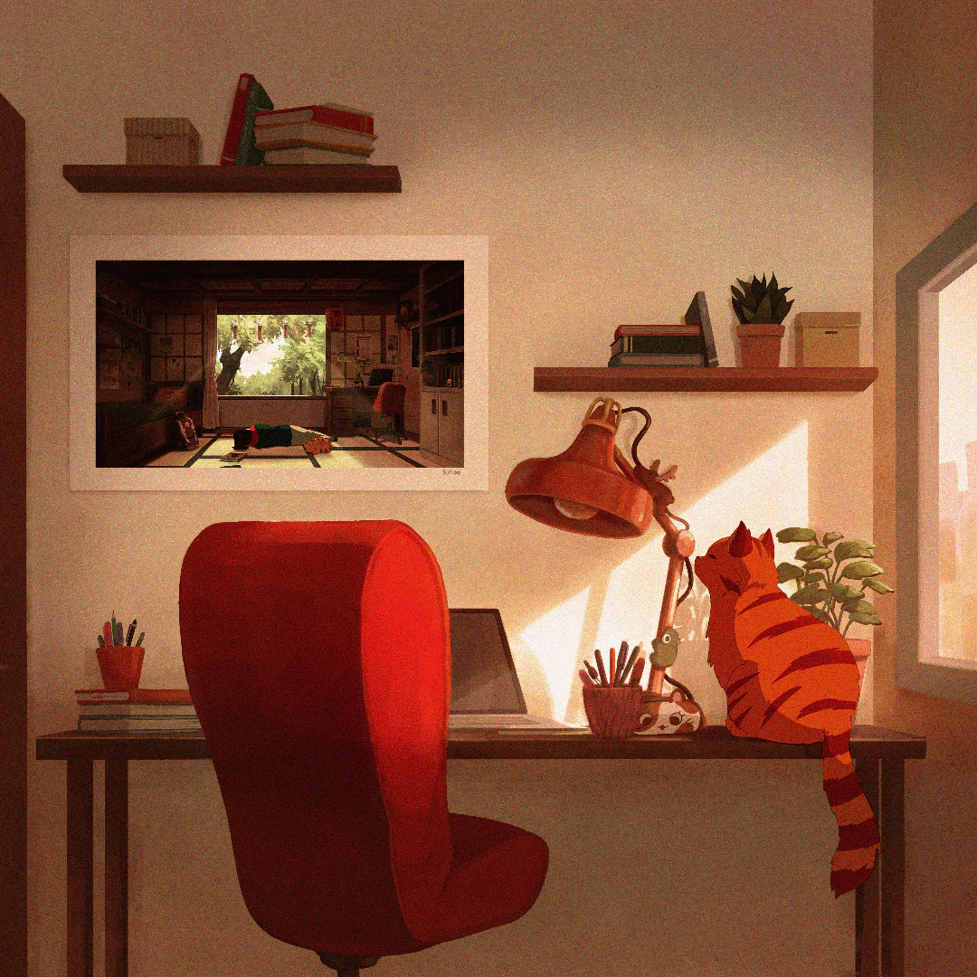 Lofi Girl Get Some Rest (100 units) - Print - Image 3