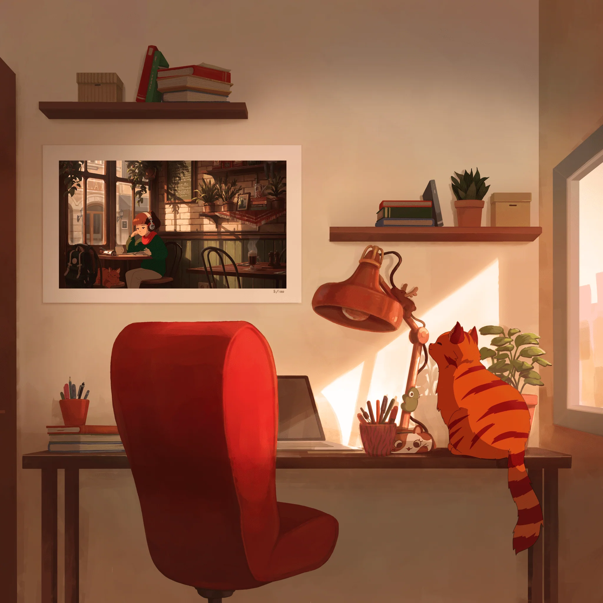 Lofi Girl Jazz Radio (100 units) - Print - Image 3