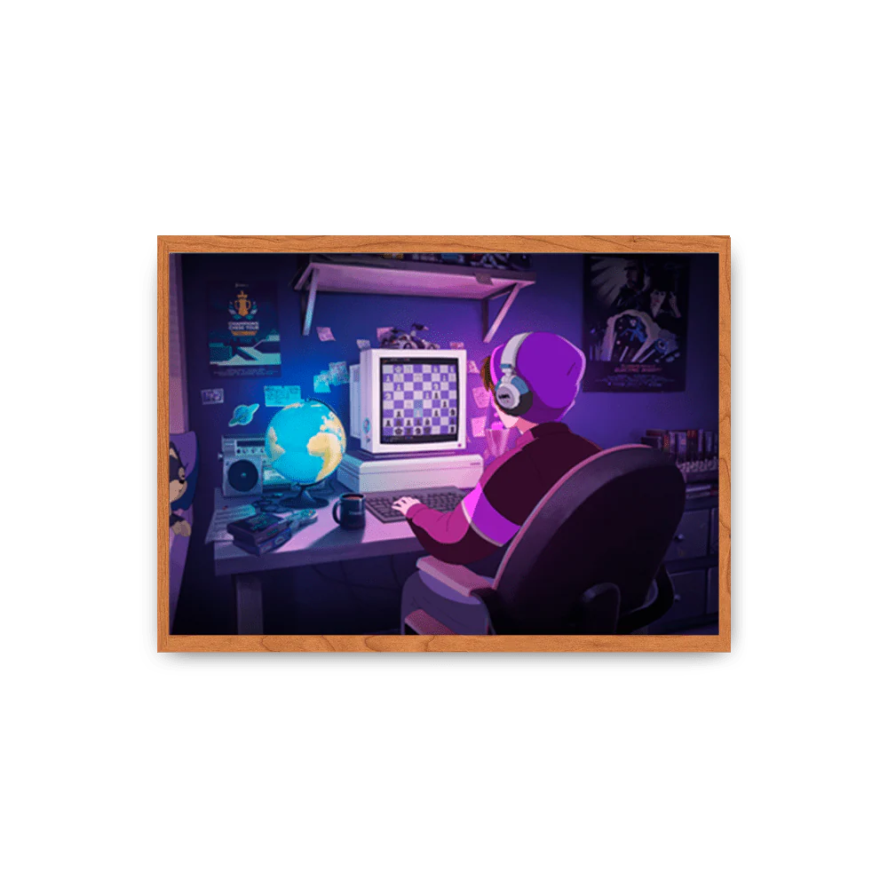 Lofi Girl x Chess.com: Synthwave edition - Posters