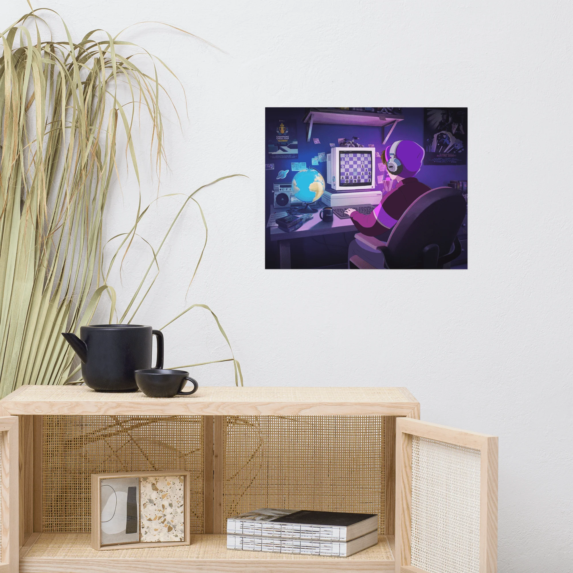 Lofi Girl x Chess.com: Synthwave edition - Posters - Image 2