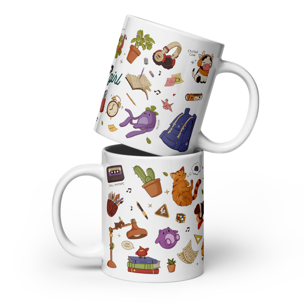 Lofi Girl Spring Collection Ceramic Mug - Image 4