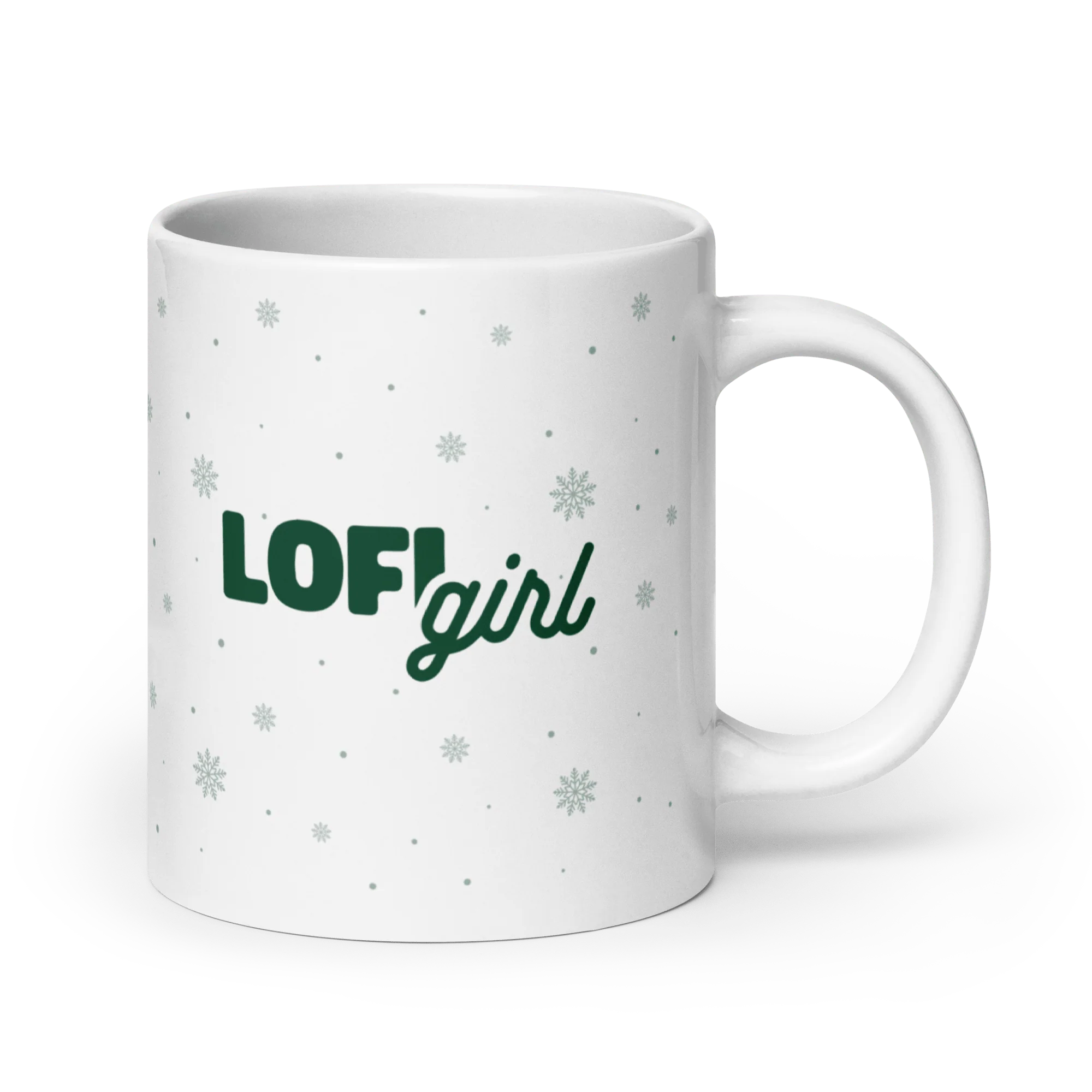 Christmas Lofi Cat & Friends: Snow edition - Mug - Image 5